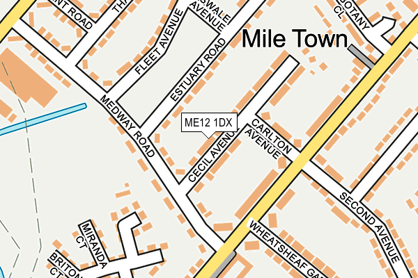 ME12 1DX map - OS OpenMap – Local (Ordnance Survey)