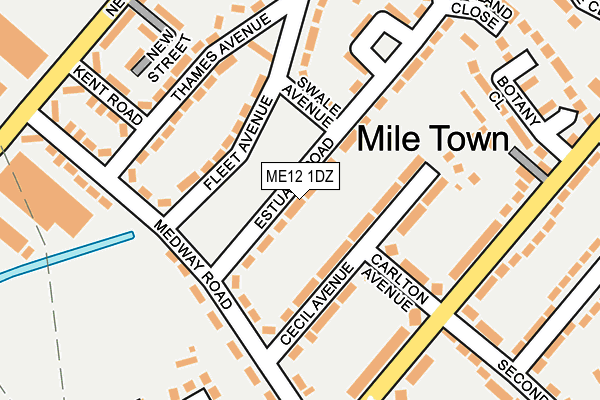 ME12 1DZ map - OS OpenMap – Local (Ordnance Survey)