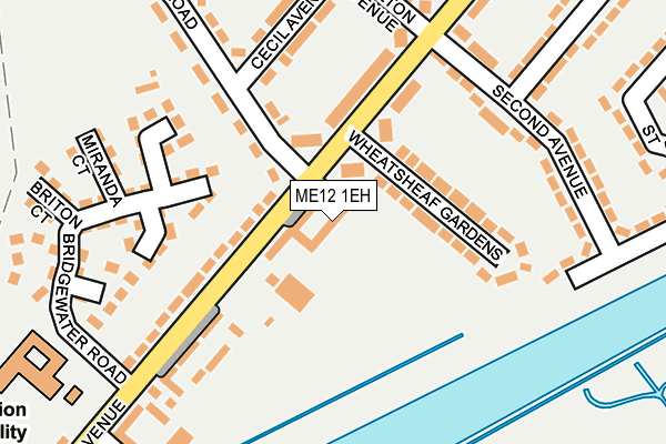 ME12 1EH map - OS OpenMap – Local (Ordnance Survey)