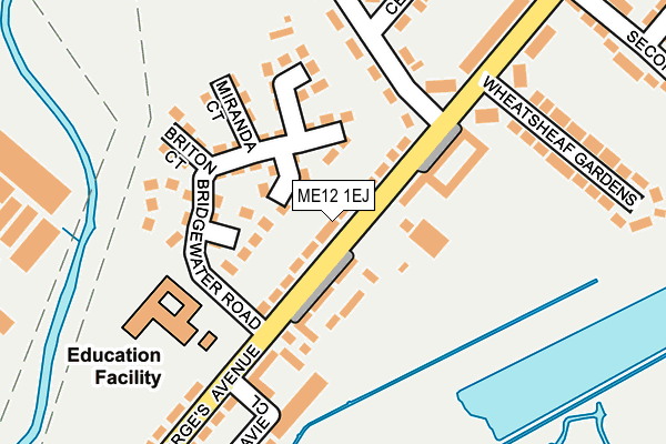 ME12 1EJ map - OS OpenMap – Local (Ordnance Survey)
