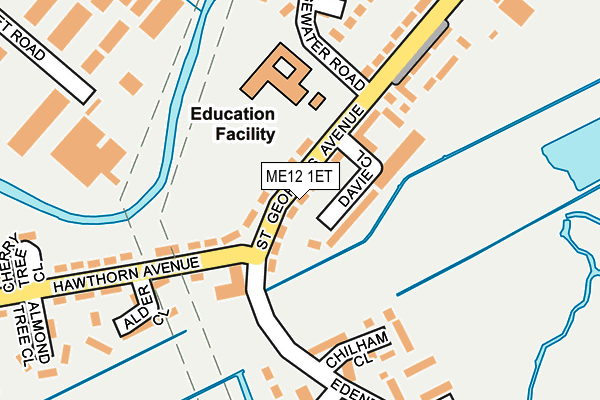 ME12 1ET map - OS OpenMap – Local (Ordnance Survey)