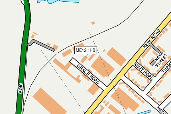 ME12 1HB map - OS OpenMap – Local (Ordnance Survey)