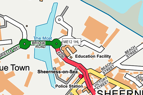 ME12 1HL map - OS OpenMap – Local (Ordnance Survey)