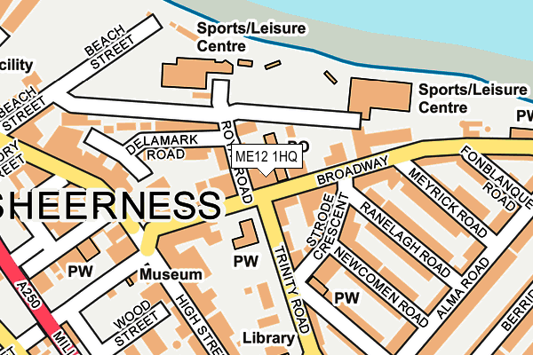 ME12 1HQ map - OS OpenMap – Local (Ordnance Survey)