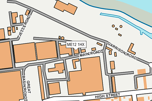 ME12 1HX map - OS OpenMap – Local (Ordnance Survey)