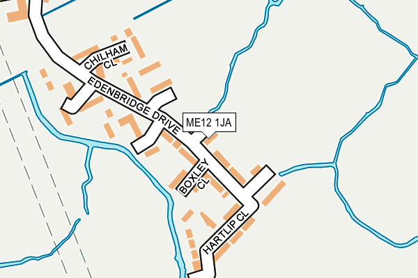 ME12 1JA map - OS OpenMap – Local (Ordnance Survey)