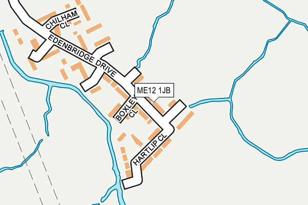 ME12 1JB map - OS OpenMap – Local (Ordnance Survey)