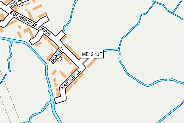 ME12 1JF map - OS OpenMap – Local (Ordnance Survey)