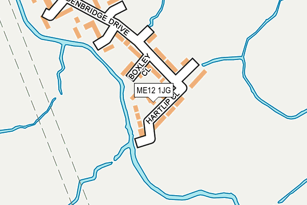 ME12 1JG map - OS OpenMap – Local (Ordnance Survey)