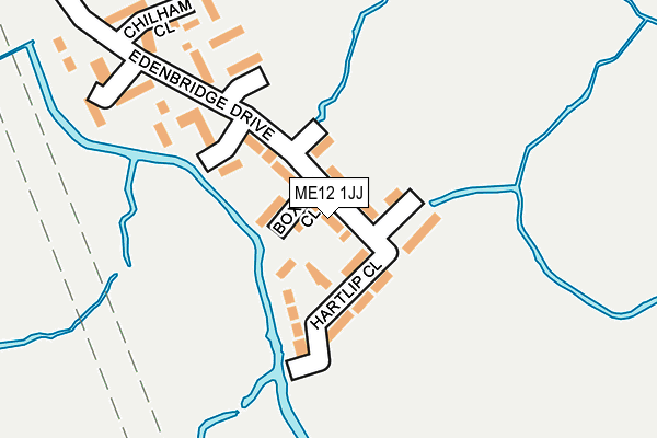 ME12 1JJ map - OS OpenMap – Local (Ordnance Survey)