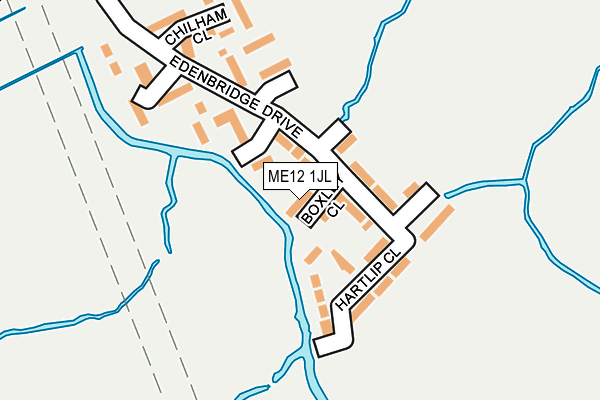 ME12 1JL map - OS OpenMap – Local (Ordnance Survey)