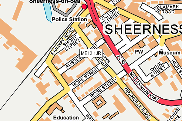 ME12 1JR map - OS OpenMap – Local (Ordnance Survey)