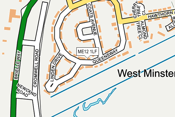 ME12 1LF map - OS OpenMap – Local (Ordnance Survey)