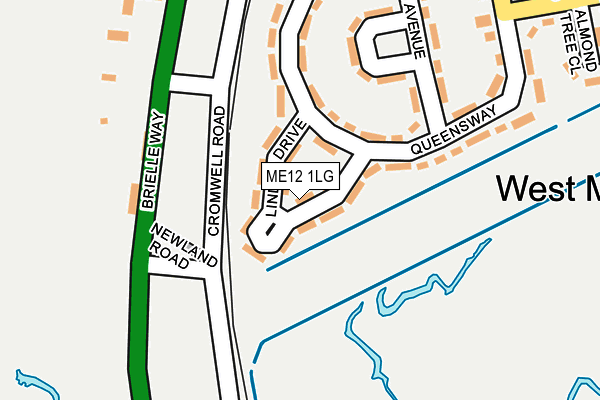 ME12 1LG map - OS OpenMap – Local (Ordnance Survey)