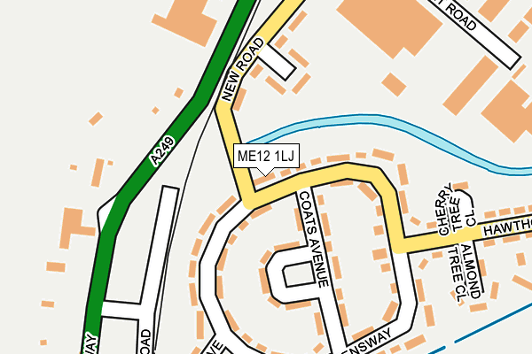ME12 1LJ map - OS OpenMap – Local (Ordnance Survey)