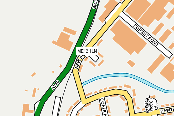 ME12 1LN map - OS OpenMap – Local (Ordnance Survey)
