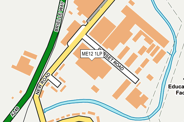 ME12 1LP map - OS OpenMap – Local (Ordnance Survey)