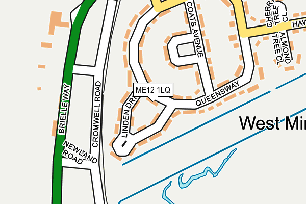 ME12 1LQ map - OS OpenMap – Local (Ordnance Survey)