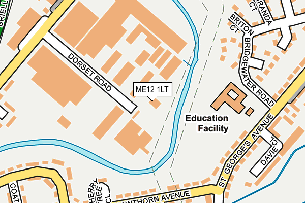 ME12 1LT map - OS OpenMap – Local (Ordnance Survey)