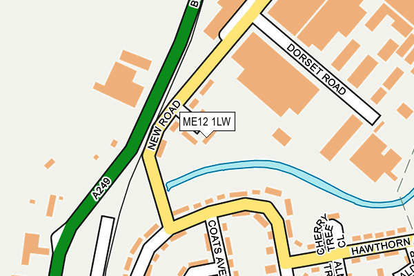 ME12 1LW map - OS OpenMap – Local (Ordnance Survey)