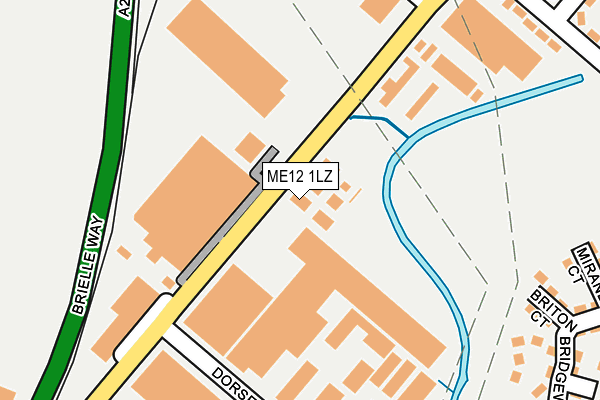 ME12 1LZ map - OS OpenMap – Local (Ordnance Survey)