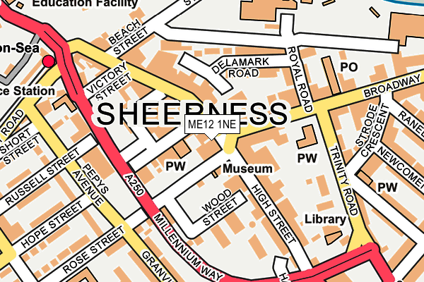 ME12 1NE map - OS OpenMap – Local (Ordnance Survey)