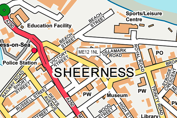 Map of SHEPPEY CAFE & RESTAURANT LTD at local scale