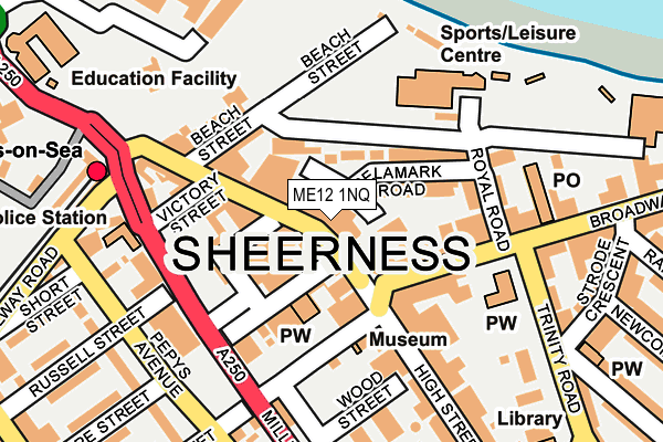 ME12 1NQ map - OS OpenMap – Local (Ordnance Survey)