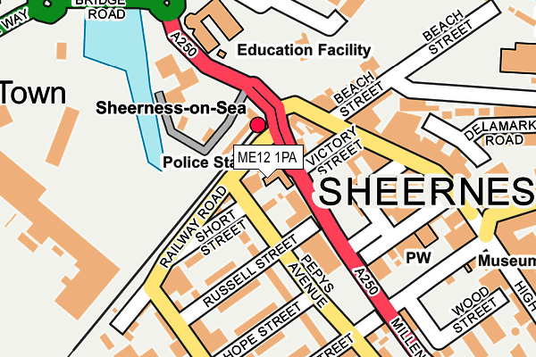 ME12 1PA map - OS OpenMap – Local (Ordnance Survey)