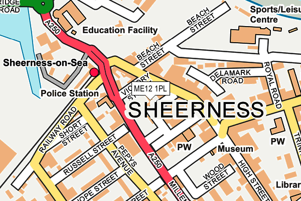 ME12 1PL map - OS OpenMap – Local (Ordnance Survey)