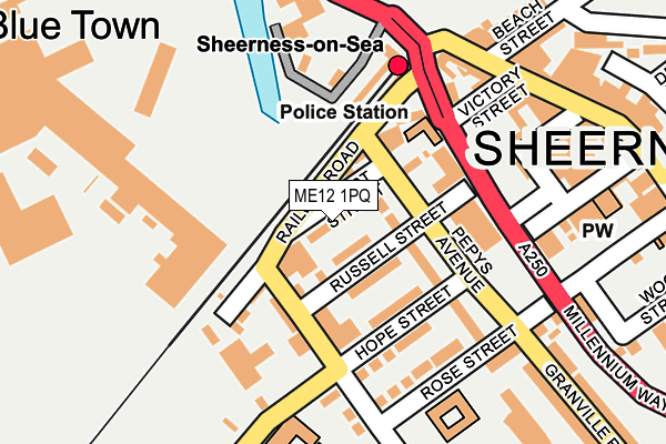 ME12 1PQ map - OS OpenMap – Local (Ordnance Survey)