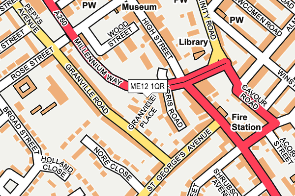 ME12 1QR map - OS OpenMap – Local (Ordnance Survey)