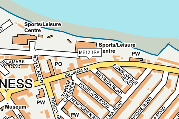 ME12 1RA map - OS OpenMap – Local (Ordnance Survey)