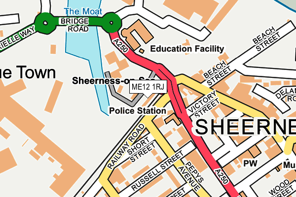 ME12 1RJ map - OS OpenMap – Local (Ordnance Survey)