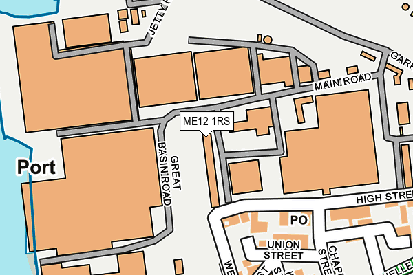 ME12 1RS map - OS OpenMap – Local (Ordnance Survey)