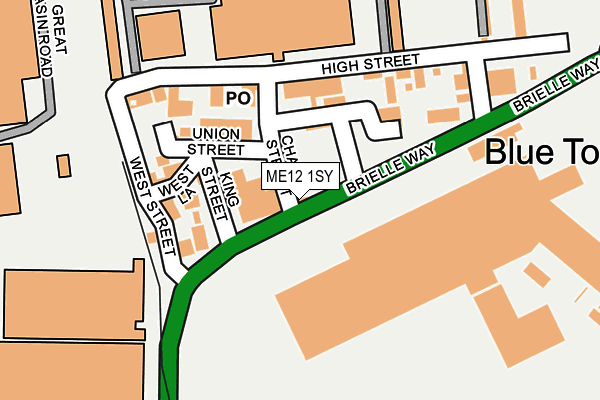 ME12 1SY map - OS OpenMap – Local (Ordnance Survey)