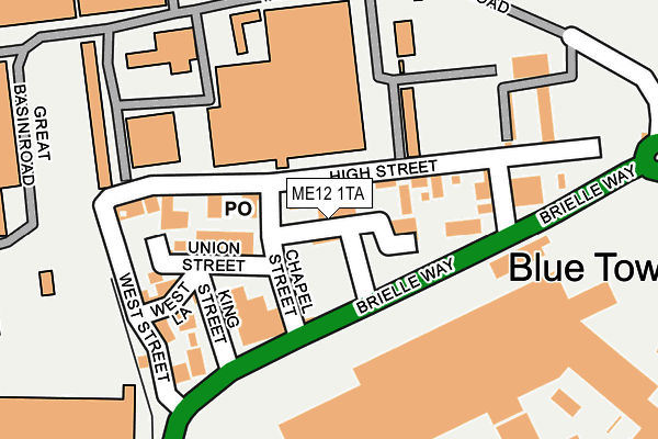 ME12 1TA map - OS OpenMap – Local (Ordnance Survey)