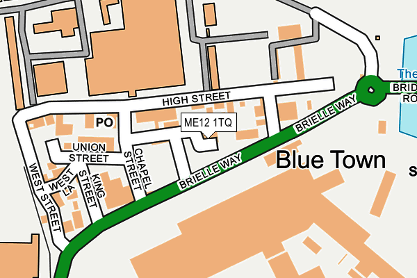 ME12 1TQ map - OS OpenMap – Local (Ordnance Survey)