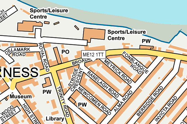 ME12 1TT map - OS OpenMap – Local (Ordnance Survey)