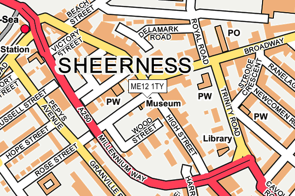 ME12 1TY map - OS OpenMap – Local (Ordnance Survey)