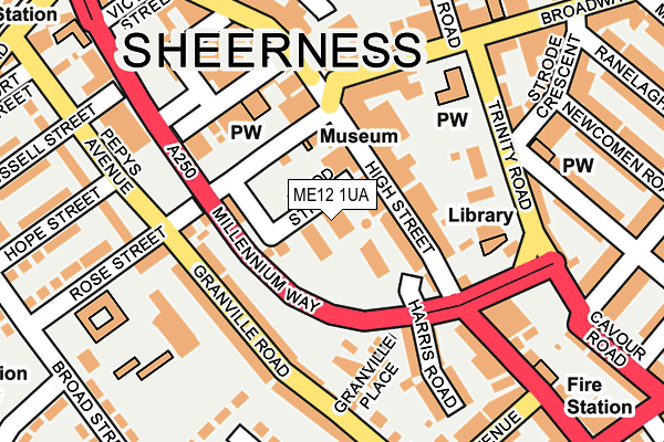 ME12 1UA map - OS OpenMap – Local (Ordnance Survey)