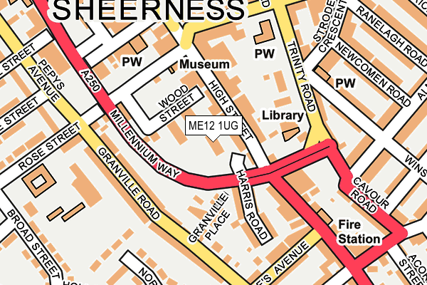 ME12 1UG map - OS OpenMap – Local (Ordnance Survey)