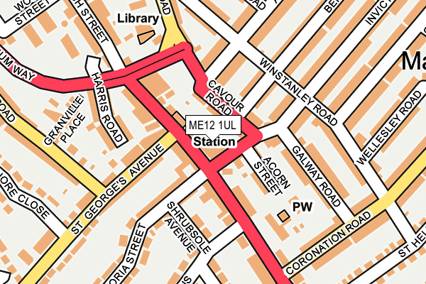 ME12 1UL map - OS OpenMap – Local (Ordnance Survey)