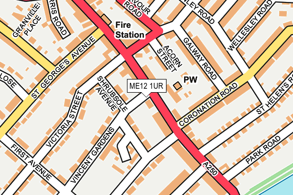 ME12 1UR map - OS OpenMap – Local (Ordnance Survey)