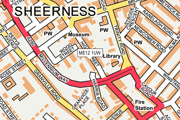 ME12 1UW map - OS OpenMap – Local (Ordnance Survey)