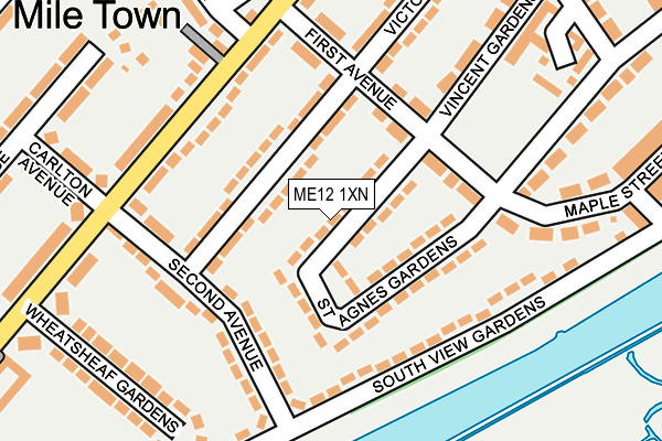 ME12 1XN map - OS OpenMap – Local (Ordnance Survey)