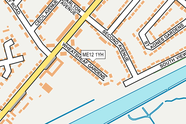 ME12 1YH map - OS OpenMap – Local (Ordnance Survey)