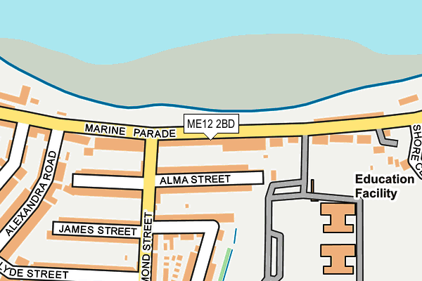 ME12 2BD map - OS OpenMap – Local (Ordnance Survey)