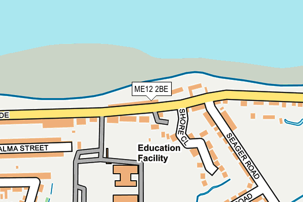 ME12 2BE map - OS OpenMap – Local (Ordnance Survey)