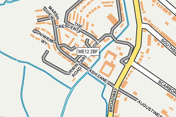 ME12 2BF map - OS OpenMap – Local (Ordnance Survey)